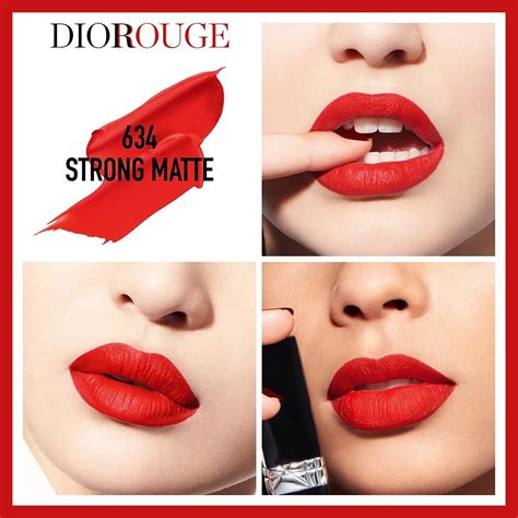 dior rouge strong matte 634|Dior rouge lipstick.